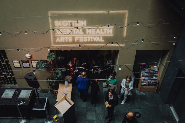 People at the Scottish Mental Health Arts Festival.